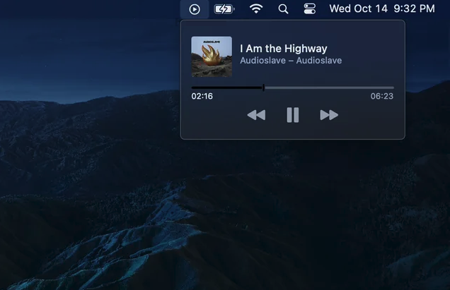macOS media controls